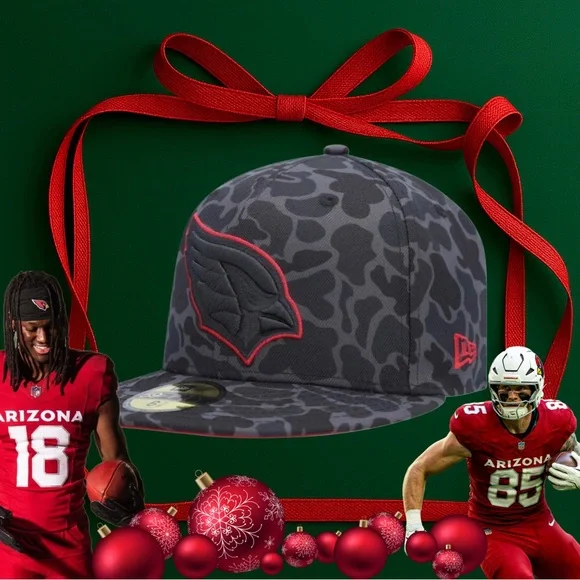 New Era Black Arizona Cardinals Amoeba Camo 59FIFTY Fitted: 7 1/2 RARE! - Picture 5 of 5